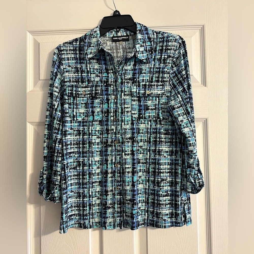 Karl Lagerfeld Paris Women’s Button Down Top - Size Small